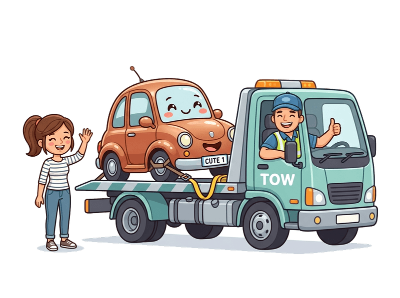 Step 3: We Collect — Our flatbed comes to you anywhere in Coulsdon. Typically within 24–48 hours. Driveway, garage, or street — we'll find you.